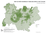 Vignette Image 1 : Carte repr&eacute;sentant la part du ma&iuml;s fourrage et ensilage dans la surface agricole utilis&eacute;e en Auvergne-Rh&ocirc;ne-Alpes, selon les donn&eacute;es du Recensement Agricole 2010. La carte met en &eacute;vidence les territoires o&ugrave; le ma&iuml;s fourrage et ensilage repr&eacute;sente la plus grande part des surfaces agricoles dans la r&eacute;gion.