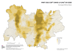 Vignette Image 2 : Carte repr&eacute;sentant la part des surfaces en c&eacute;r&eacute;ales et ol&eacute;oprot&eacute;agineux dans la surface agricole utilis&eacute;e en Auvergne-Rh&ocirc;ne-Alpes, selon les donn&eacute;es du Recensement Agricole 2020. La carte met en &eacute;vidence les territoires o&ugrave; les c&eacute;r&eacute;ales et ol&eacute;oprot&eacute;agineux repr&eacute;sentent la plus grande part des surfaces agricoles de la r&eacute;gion.