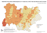 Vignette Image 3 : Carte repr&eacute;sentant la r&eacute;partition des aides du premier pilier de la PAC par hectare de Surface Agricole Uilil&eacute;e (SAU) dans la r&eacute;gion Auvergne-Rh&ocirc;ne-Alpes pour la campagne de 2024 selon l'Agence de Services et de Paiement (ASP). Cette carte vise &agrave; mettre en lumi&egrave;re la distribution des aides financi&egrave;res accord&eacute;es aux exploitants agricoles, soulignant les variations de soutien en fonction des superficies cultiv&eacute;es dans la r&eacute;gion.