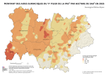 Vignette Image 4 : Carte repr&eacute;sentant la r&eacute;partition des aides du premier pilier de la PAC par hectare de Surface Agricole Uilil&eacute;e (SAU) dans la r&eacute;gion Auvergne-Rh&ocirc;ne-Alpes pour la campagne de 2025 selon l'Agence de Services et de Paiement (ASP). Cette carte vise &agrave; mettre en lumi&egrave;re la distribution des aides financi&egrave;res accord&eacute;es aux exploitants agricoles, soulignant les variations de soutien en fonction des superficies cultiv&eacute;es dans la r&eacute;gion.