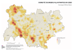Vignette Image 2 : Carte repr&eacute;sentant la densit&eacute; de brebis allaitantes en Auvergne-Rh&ocirc;ne-Alpes, selon les donn&eacute;es du Recensement Agricole 2020. La carte illustre les zones o&ugrave; les &eacute;levages de brebis allaitantes sont concentr&eacute;s dans la r&eacute;gion.