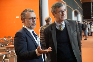 droite à gauche : Mr Dugrip, recteur de l'académie Aura et Mr Ferreira, Directeur de la DRAAF Aura